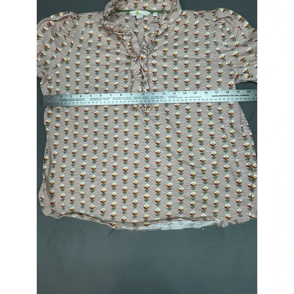 Boden Blouse Girls‎ 10 Floral AOP Lightweight Whimsical Little House Prairie